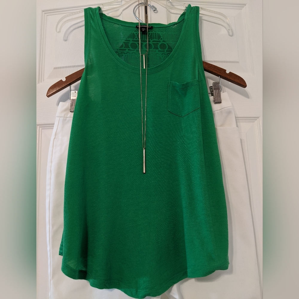 Women's Express Green Tank size xs
